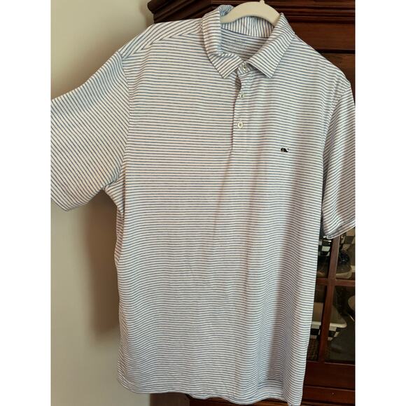 Vineyard vines men’s performance short sleeve striped polo size large - Picture 5 of 8